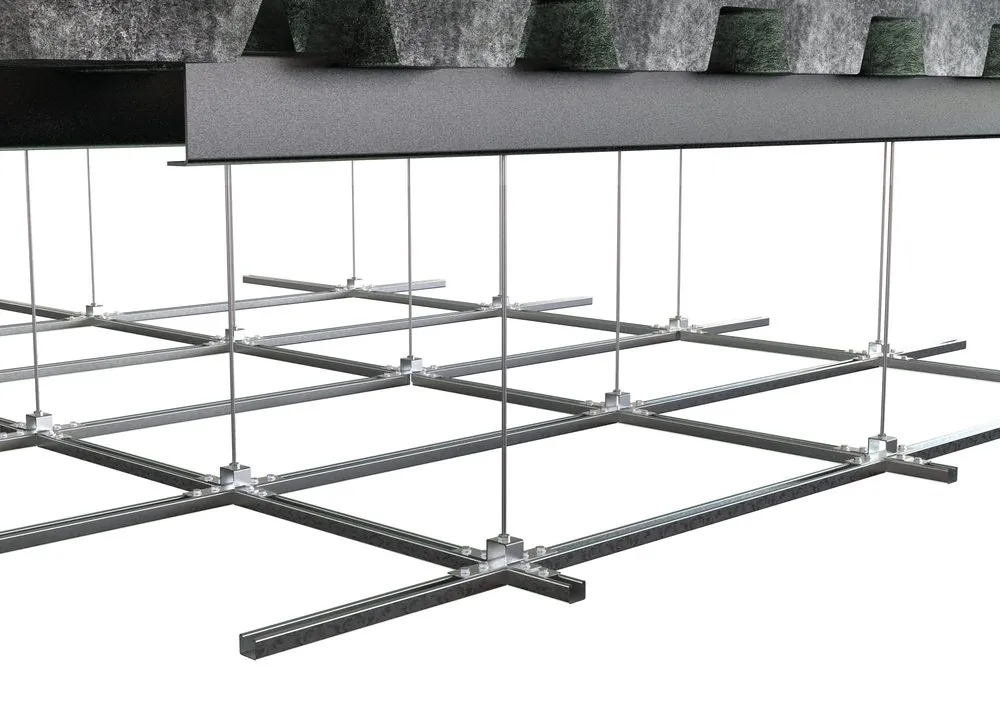 Metal ceiling grid systems