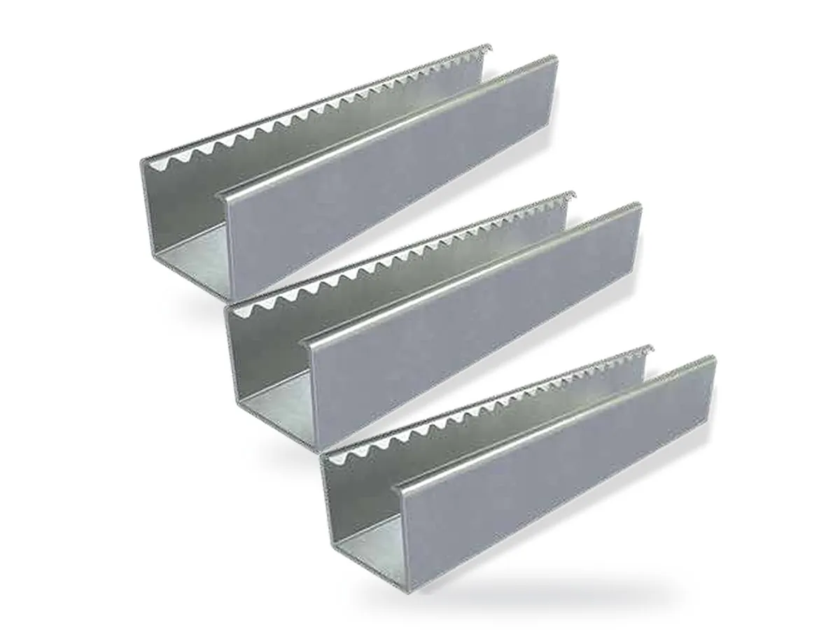Toothed channels