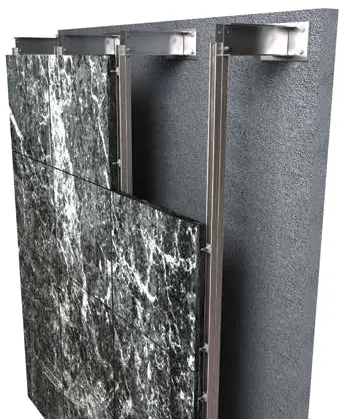 Cantilever arm support with front-to-back channel and flat head bolt