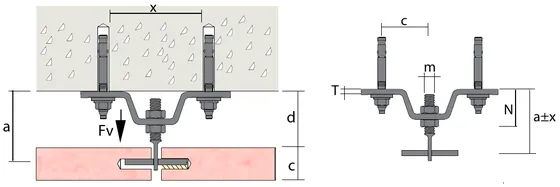 Omega bracket (ST-700-1100)