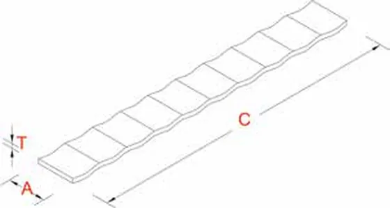Cavity tie corrugated