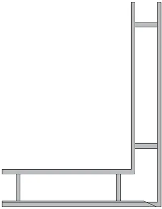 Ladder type block reinforcement