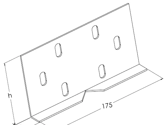 Adjustable horizontal connector