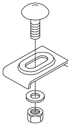 Barrier strip clamp