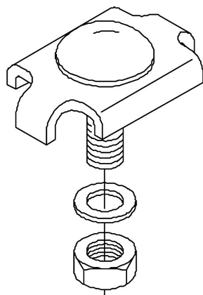 Wall / bracket clamp