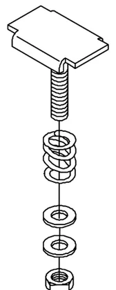 Bracket clamp with M6 bolt
