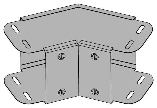 Bend 45° inside lid