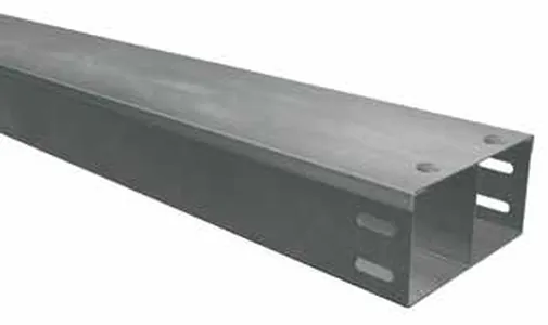 Double compartment cable trunking