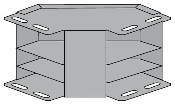 Tee bend inside lid