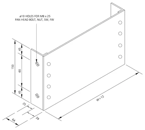 Blind end plate