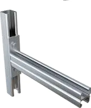 Cantilever arm bracket, back to back