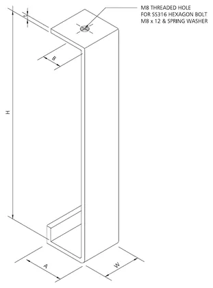 Cover clamp SS316