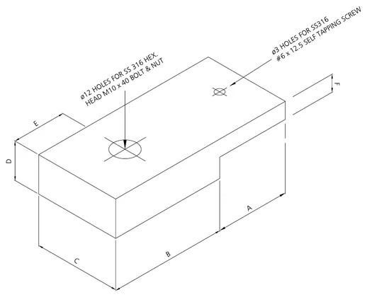 Vertical fixing clamp