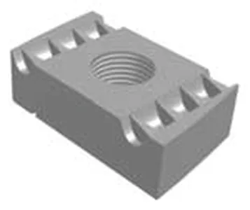 Channel nut without spring