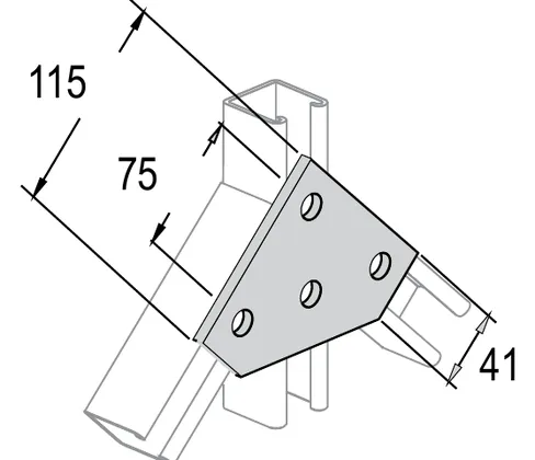 45° plate