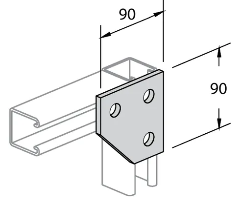 90° plate