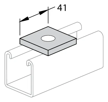 Square washer
