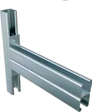 Cantilever arm bracket, back to back