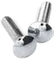Carriage bolt with nut