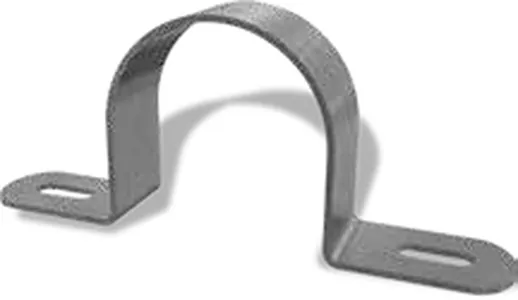 Two-hole pipe strap / U-clip