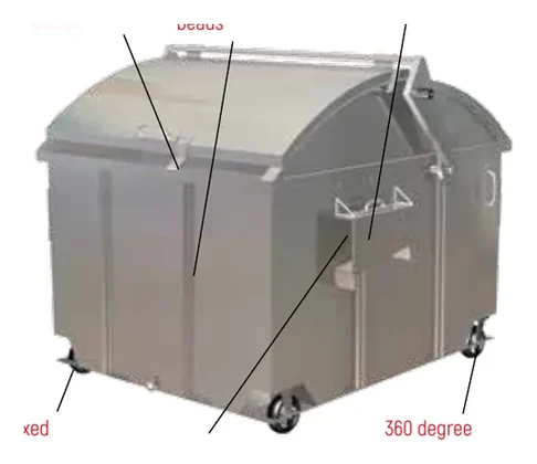 Garbage container type MGD 4.5 m³