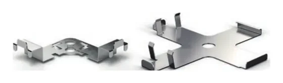 Angular lining clip for ceramic slabs and planks