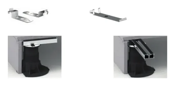 Vertical lining clip for ceramic slabs and planks