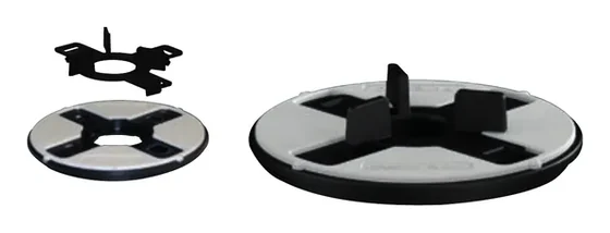 Clip for hexagonal slabs