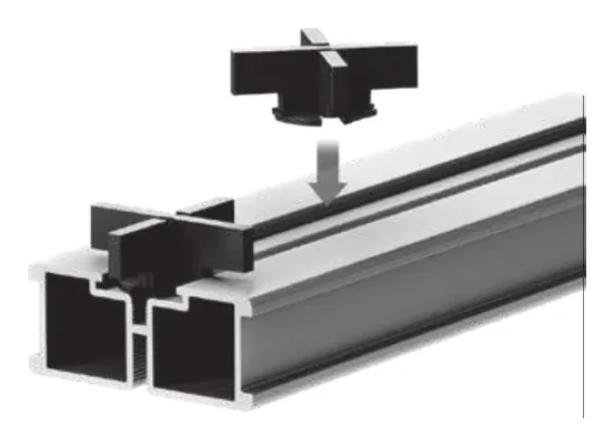 Tile spacer for aluminium joist