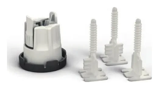 Tile levelling system for glued tiles